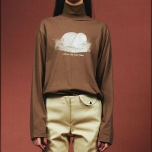Kijun rabbit turtleneck sweater